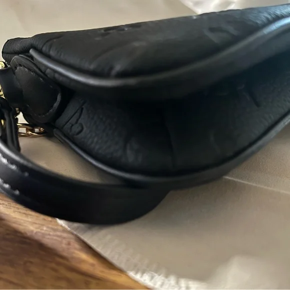Fashion Empreinte Crossbody Bag or Purse - Black - Picture 12 of 12